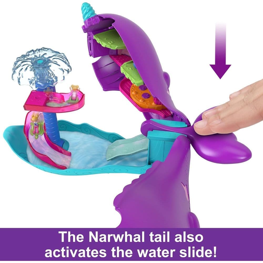 Polly Pocket Sparkle Cove Narwhal Boat Playset Fourth Alternate Image