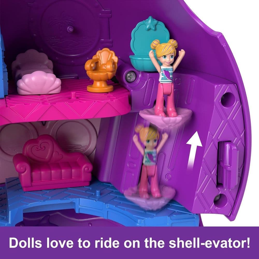 Polly Pocket Sparkle Cove Narwhal Boat Playset Fifth Alternate Image